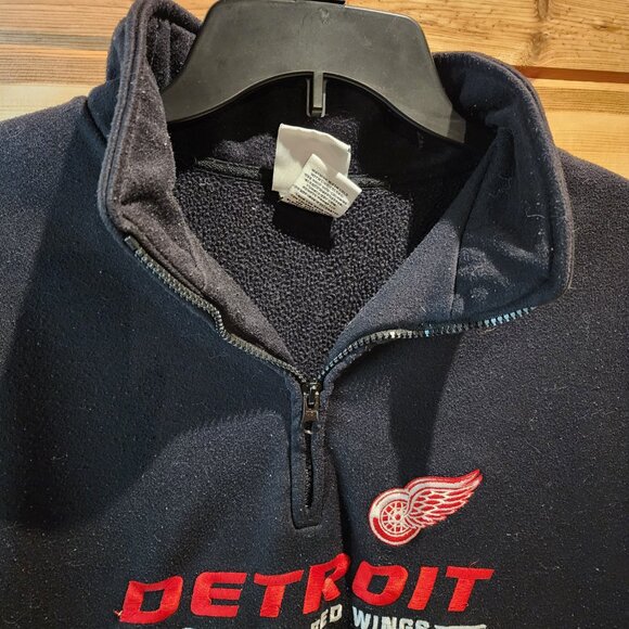 Detroit Red Wings Quarter Zip Fleece Pullover – NHL Licensed – Size S - Picture 3 of 6